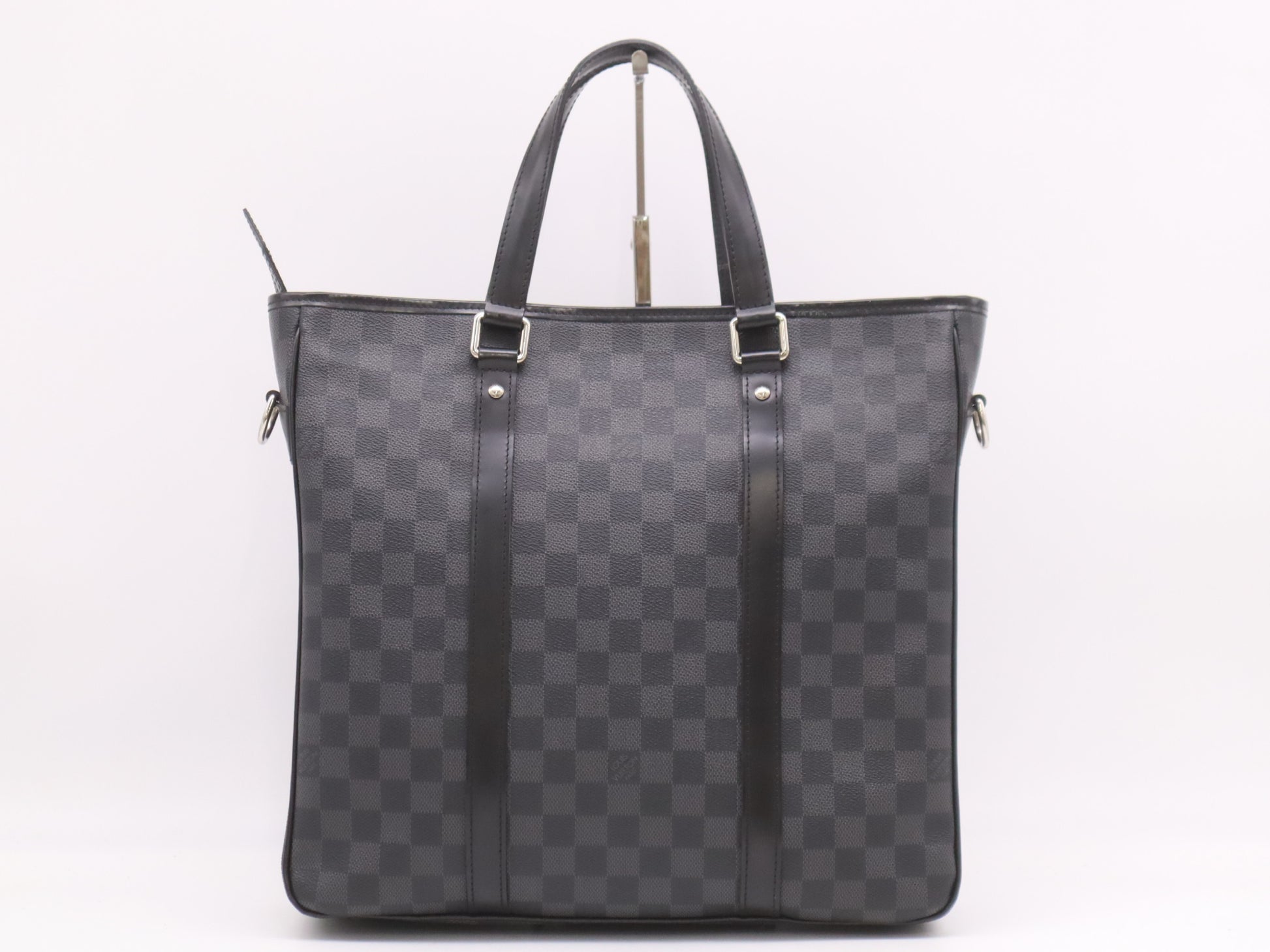 LOUIS VUITTON N41259 Damier Graphite Tadao PM Tote Bag