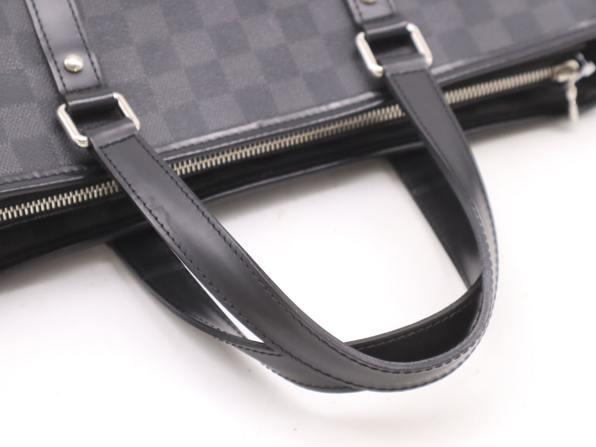 LOUIS VUITTON N41259 Damier Graphite Tadao PM Tote Bag