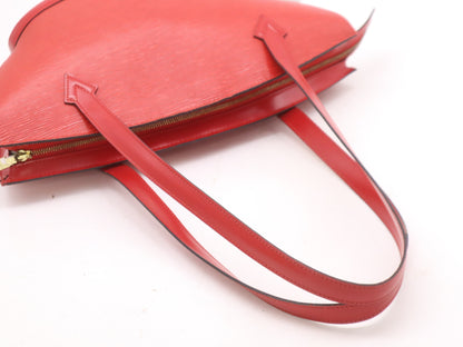 LOUIS VUITTON M52337 Epi Saint-Jacques Poignier Long Castilian Red Tote Bag