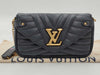 LOUIS VUITTON Pochette Chain Wallet M63929 Black with Gold Hardware and Calf Leather TJ0169 Shoulder Bag
