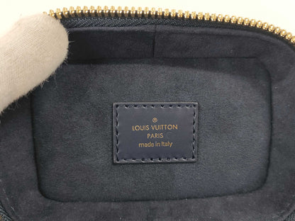 LOUIS VUITTON Micro Vanity 2-Way Shoulder Bag, Jacquard, M82467, Blue with Gold Hardware, Monogram Laminated, RFID, and More