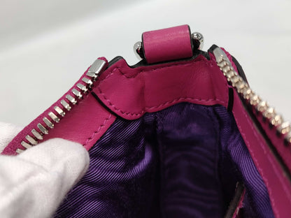 GUCCI GG Matelasse 2-way Shoulder Bag in Pink with Silver Hardware, Quilted Nylon and Leather Shoulder Strap, Dust Bag