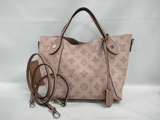 LOUIS VUITTON Hina PM 2-Way Handbag Monogram Mahina Magnolia M54353 DR3198 Pouch Shoulder Strap Handbag