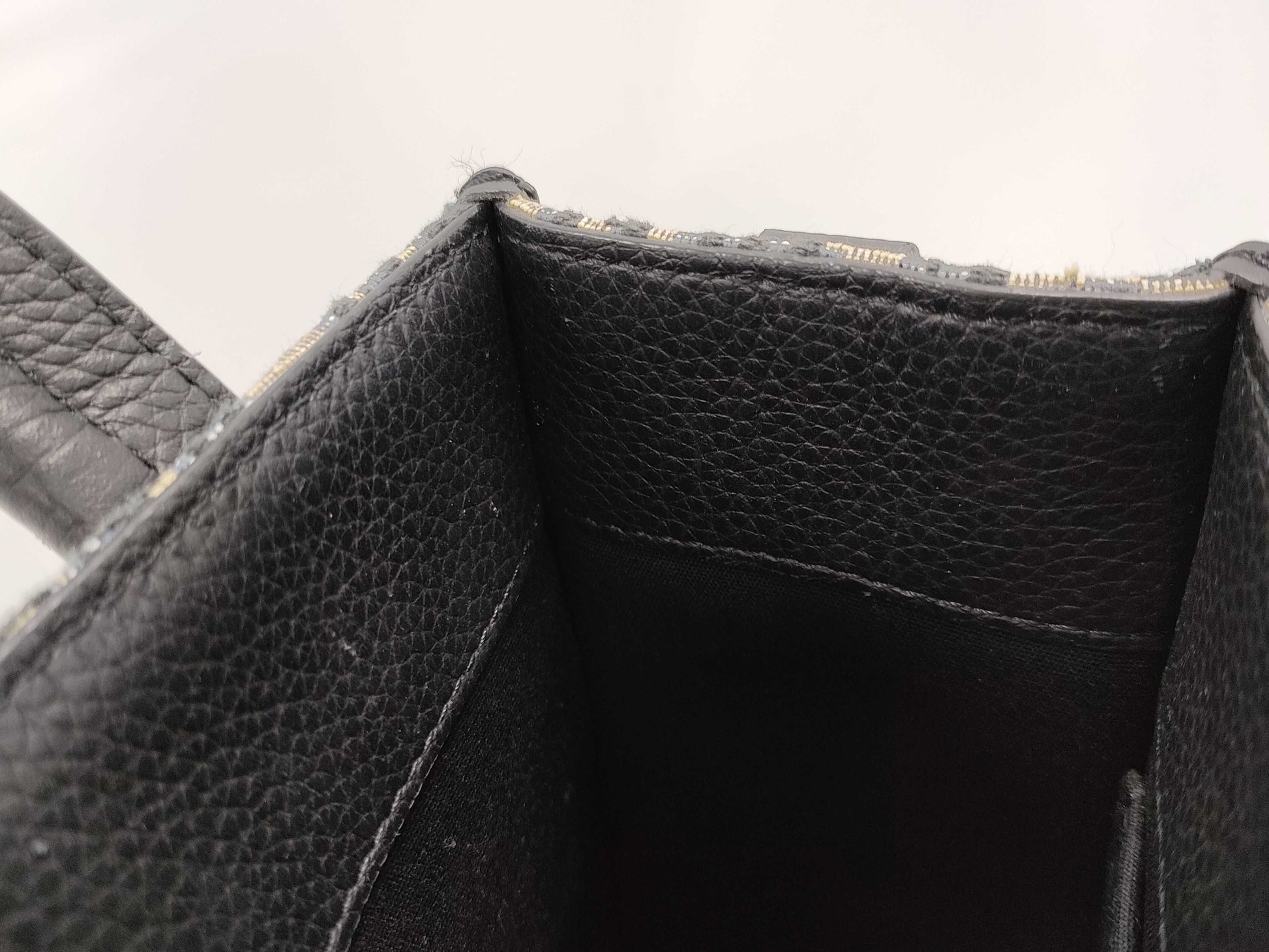 Dior North South Tote Bag, Oblique, Navy, Canvas and Leather, Shoulder Strap Missing, Handbag