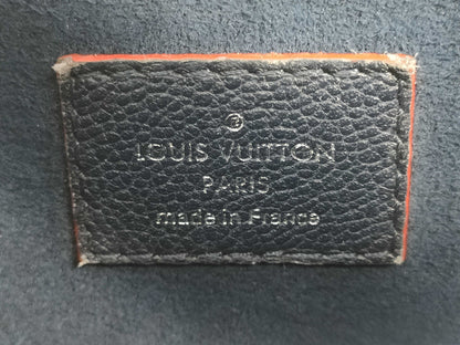 LOUIS VUITTON Twist Tote Handbag, Navy Blue with Silver Hardware, Epi Leather, Shoulder Strap, Clochet, M54980 AR4108