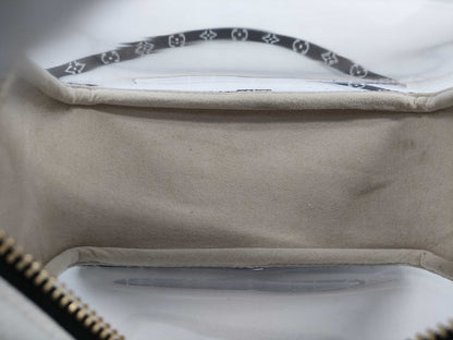 LOUIS VUITTON Jungle Beach Pouch Shoulder Bag in White with Multicolored and Gold Hardware, Monogram Canvas, M67883 TR2129 Shoulder Bag