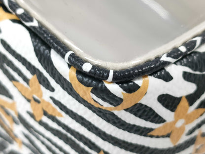 LOUIS VUITTON Jungle Beach Pouch Shoulder Bag in White with Multicolored and Gold Hardware, Monogram Canvas, M67883 TR2129 Shoulder Bag