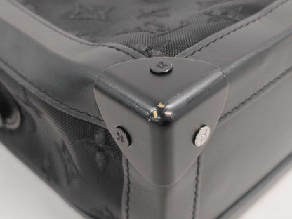 LOUIS VUITTON Soft Trunk Shoulder Bag in Eclipse Monogram Canvas M44730 DU2159 Shoulder Bag