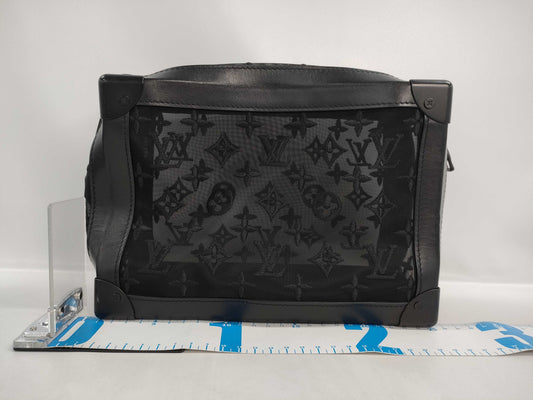 LOUIS VUITTON Soft Trunk Shoulder Bag in Eclipse Monogram Canvas M44730 DU2159 Shoulder Bag