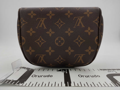 LOUIS VUITTON Mini Bumbag Brown Monogram Canvas with Gold Hardware M82335 RFID Chain Shoulder Bag