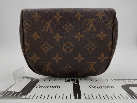 LOUIS VUITTON Mini Bumbag Brown Monogram Canvas with Gold Hardware M82335 RFID Chain Shoulder Bag