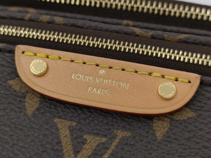 LOUIS VUITTON Mini Bumbag Brown Monogram Canvas with Gold Hardware M82335 RFID Chain Shoulder Bag