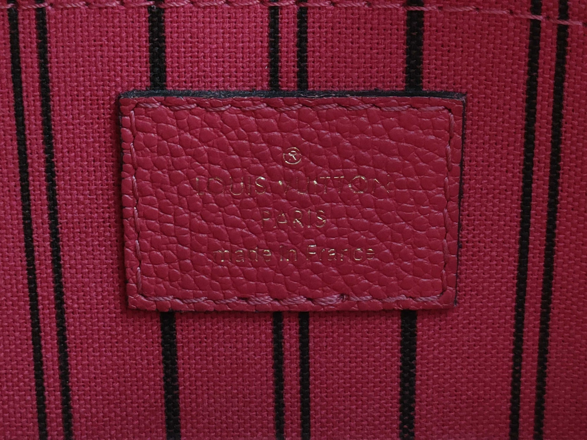 LOUIS VUITTON Montaigne BB Monogram Empreinte Pink M50617 SP1108 Handbag