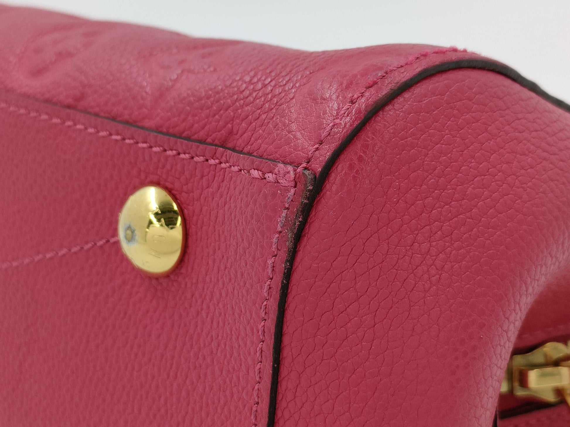 LOUIS VUITTON Montaigne BB Monogram Empreinte Pink M50617 SP1108 Handbag