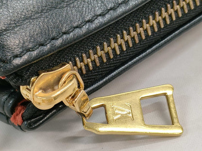 LOUIS VUITTON Coussin BB 2-Way Shoulder Bag, Black Leather with Gold Hardware, M21259, RFID, Shoulder Strap, Chain, Shoulder Bag