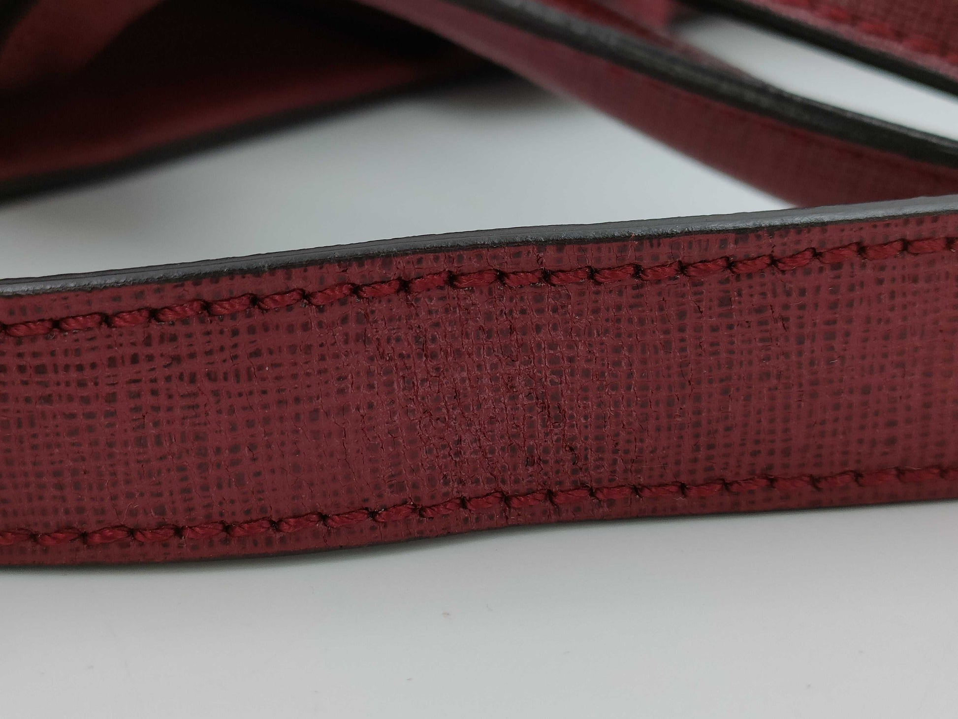 FENDI Toujours 2-Way Bag Shoulder Handbag Leather Red 8BH250 Shoulder Strap Handbag