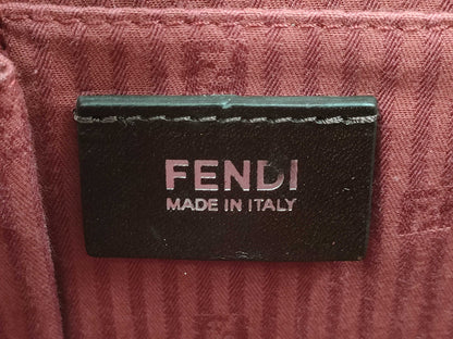 FENDI Toujours 2-Way Bag Shoulder Handbag Leather Red 8BH250 Shoulder Strap Handbag