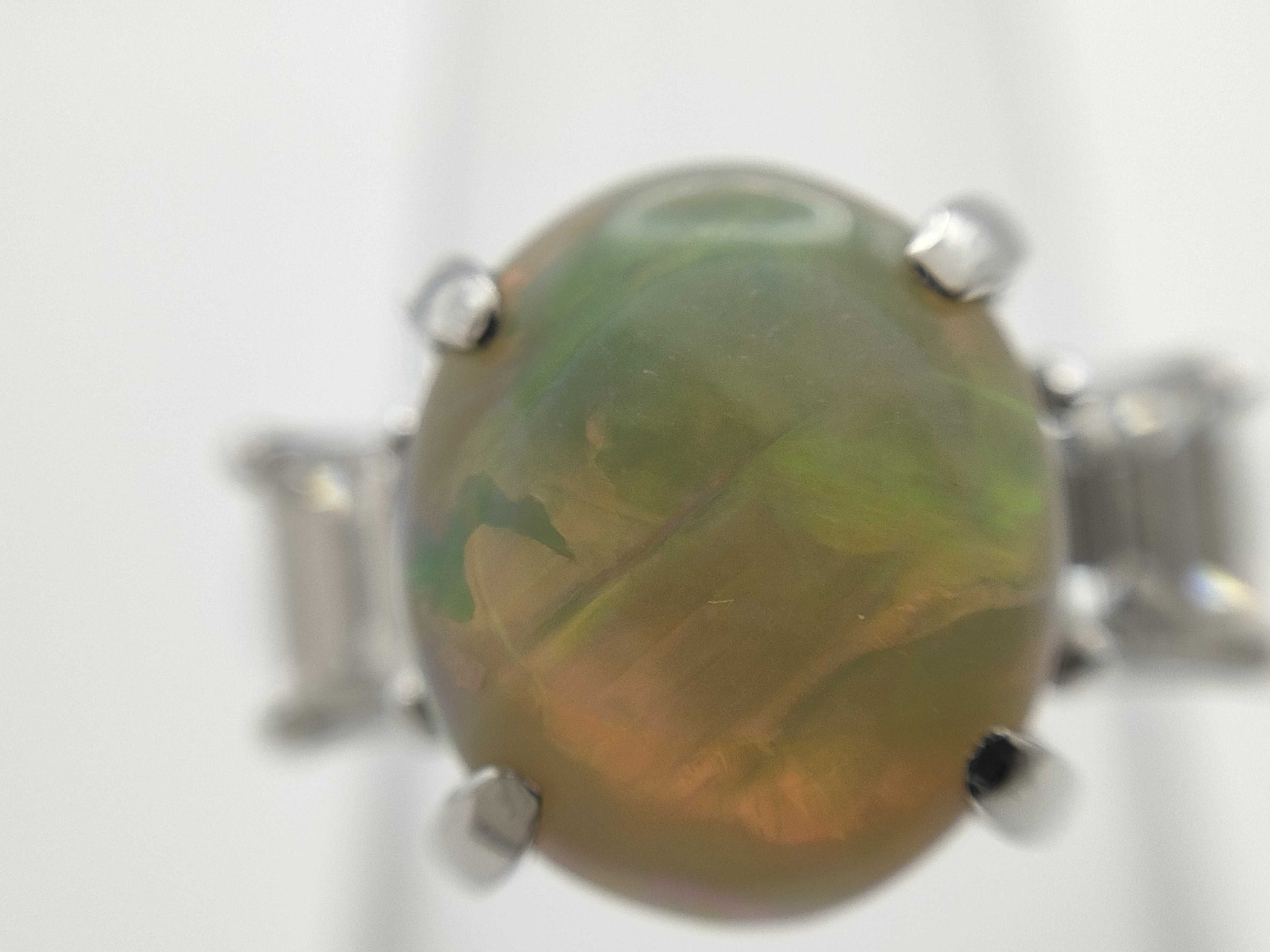 OP 2.99ct D 0.63ct PT900 8.7g Ring 