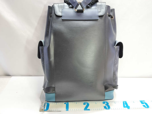 LOUIS VUITTON Christopher PM Epi Monogram Eclipse Backpack M53424
