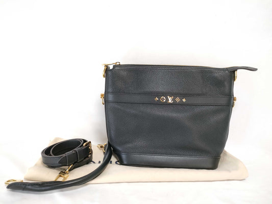 LOUIS VUITTON M57934 Cruiser PM Calfskin Black Shoulder Bag M57934