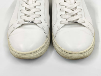 JIMMY CHOO Sneakers White Black Size 40 Sneakers