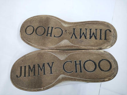 JIMMY CHOO Sneakers White Black Size 40 Sneakers