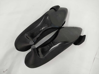 CHANEL pumps with satin ribbon, black, size 39