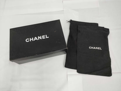 CHANEL pumps with satin ribbon, black, size 39