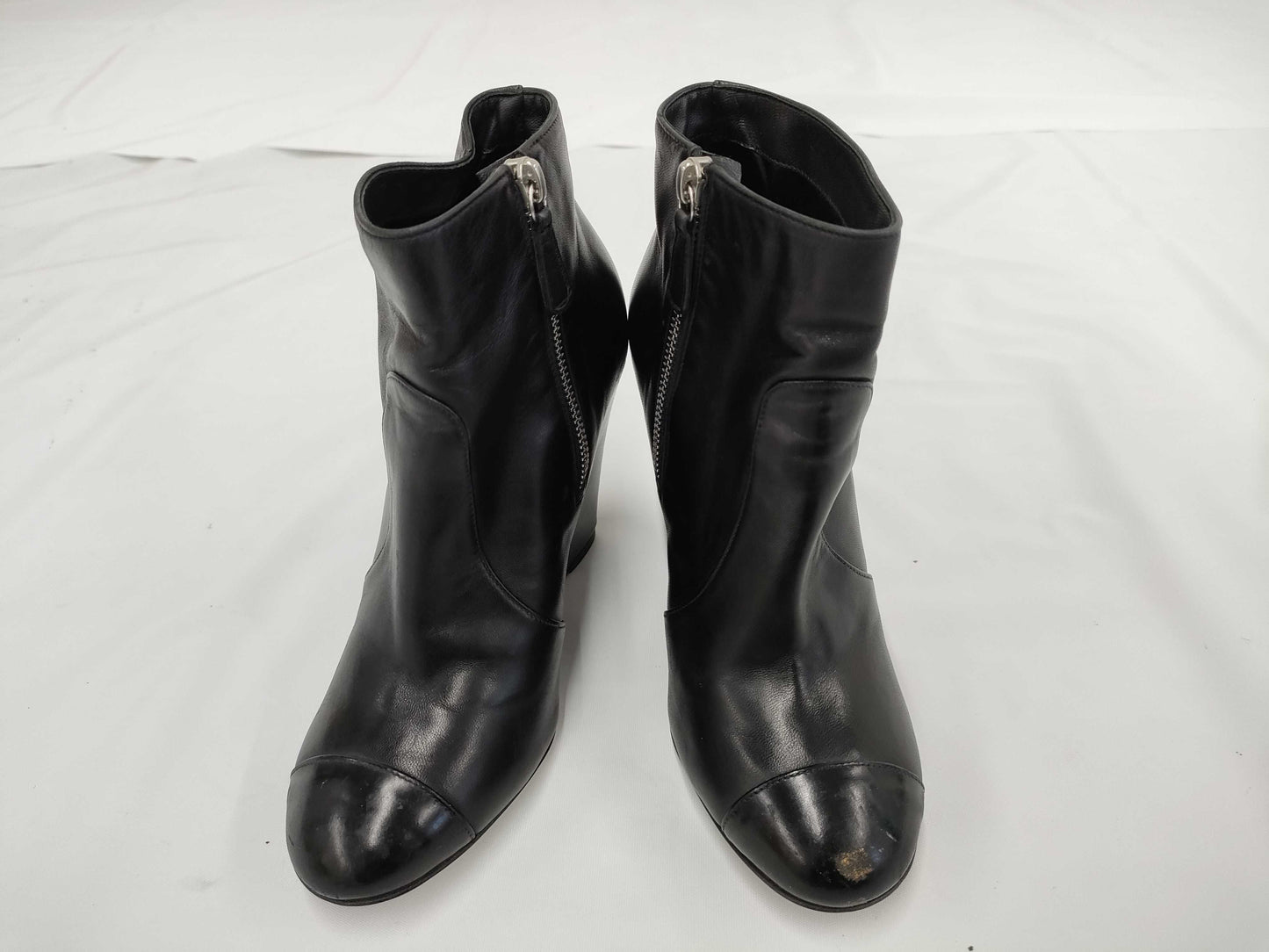 CHANEL short boots wedge sole size 37 other shoes