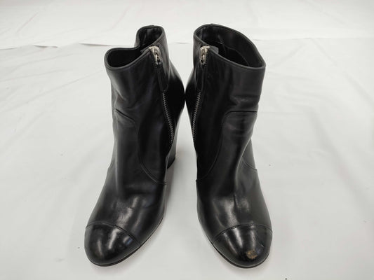 CHANEL short boots wedge sole size 37 other shoes
