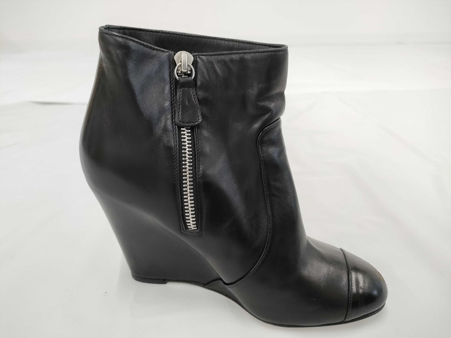 CHANEL short boots wedge sole size 37 other shoes