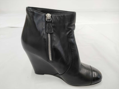 CHANEL short boots wedge sole size 37 other shoes