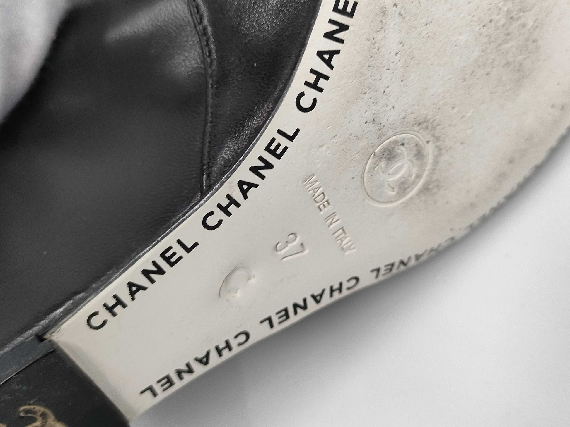 CHANEL short boots wedge sole size 37 other shoes