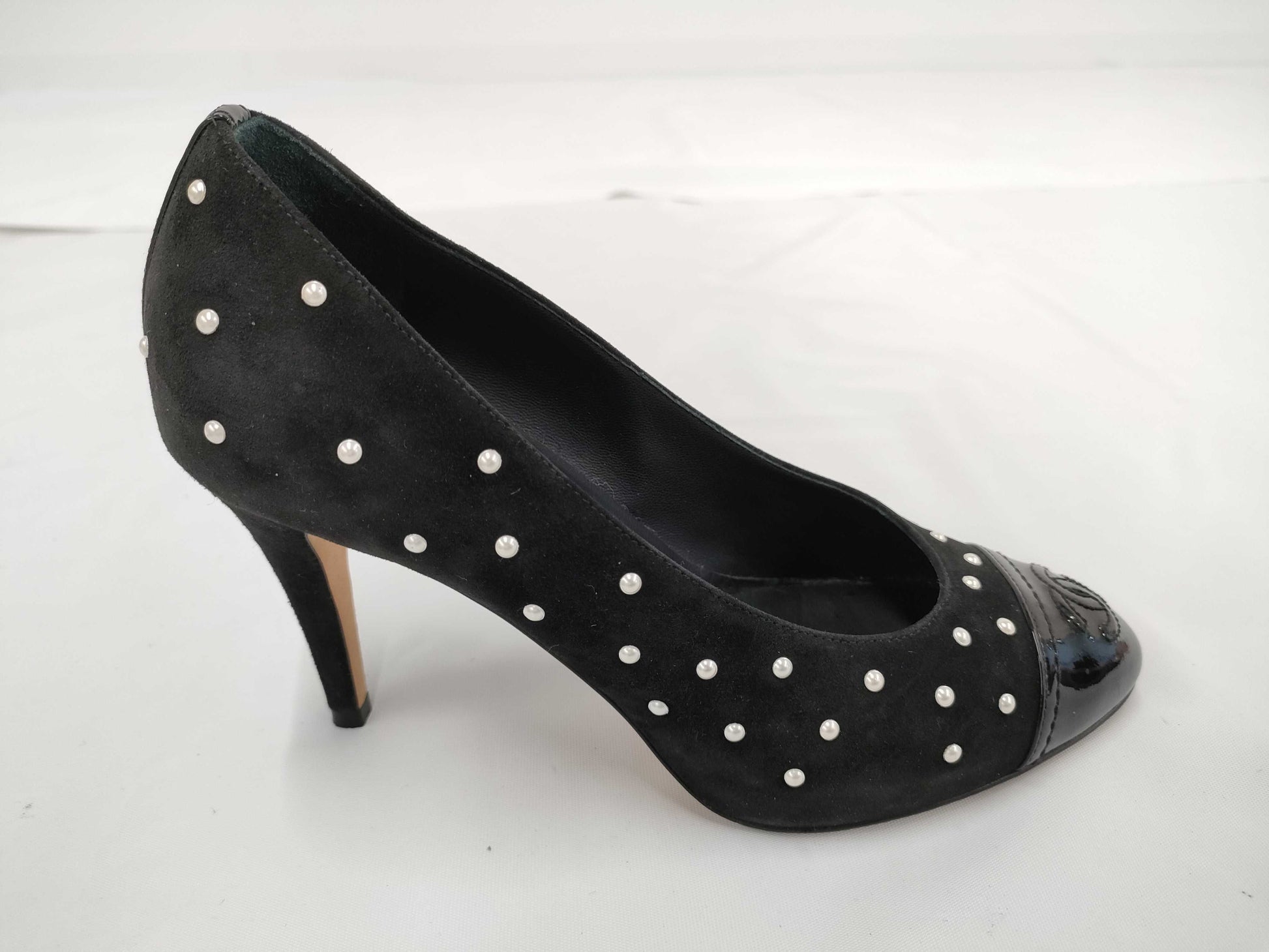 CHANEL Suede Pumps Size 36