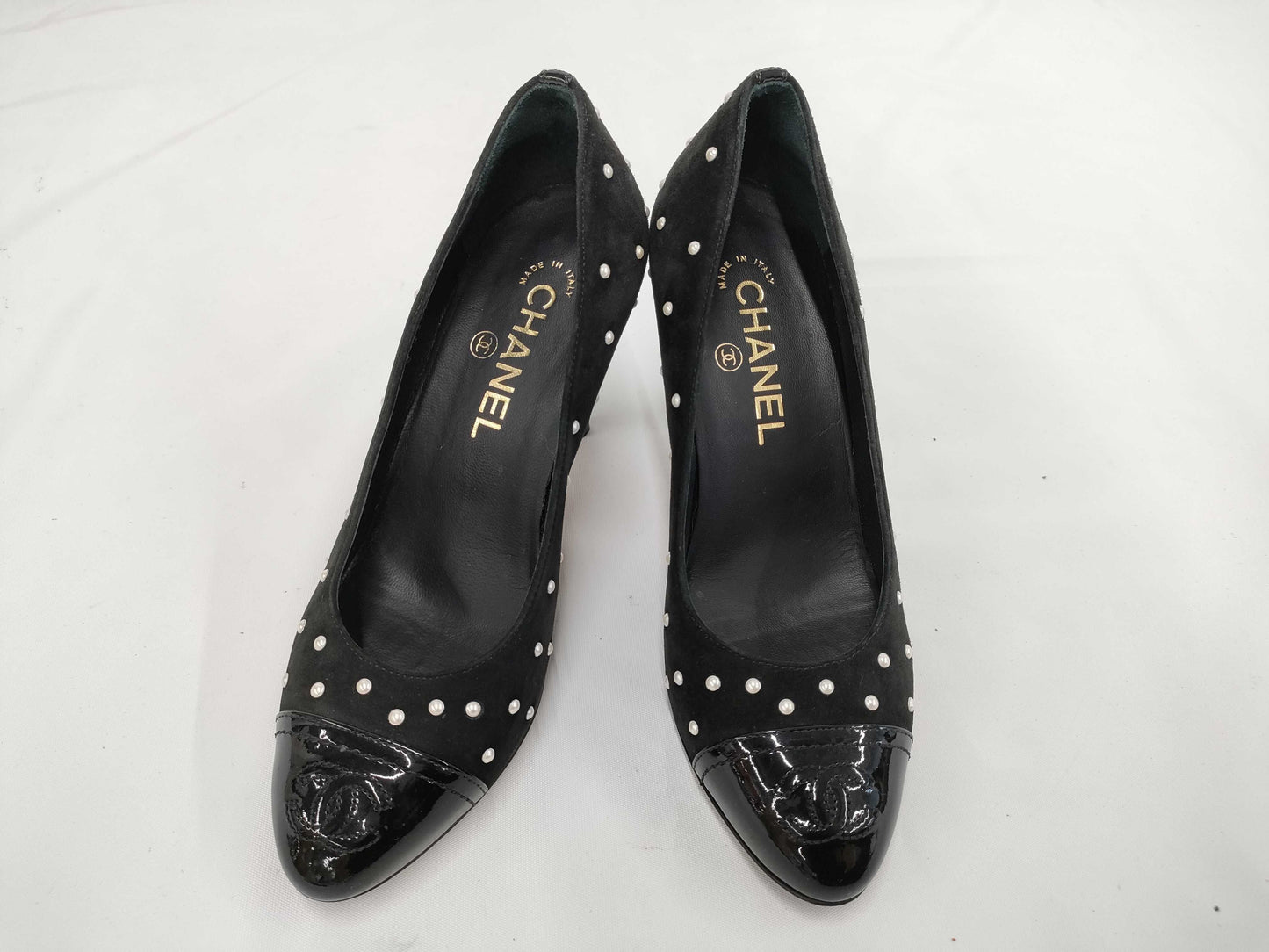 CHANEL Suede Pumps Size 36