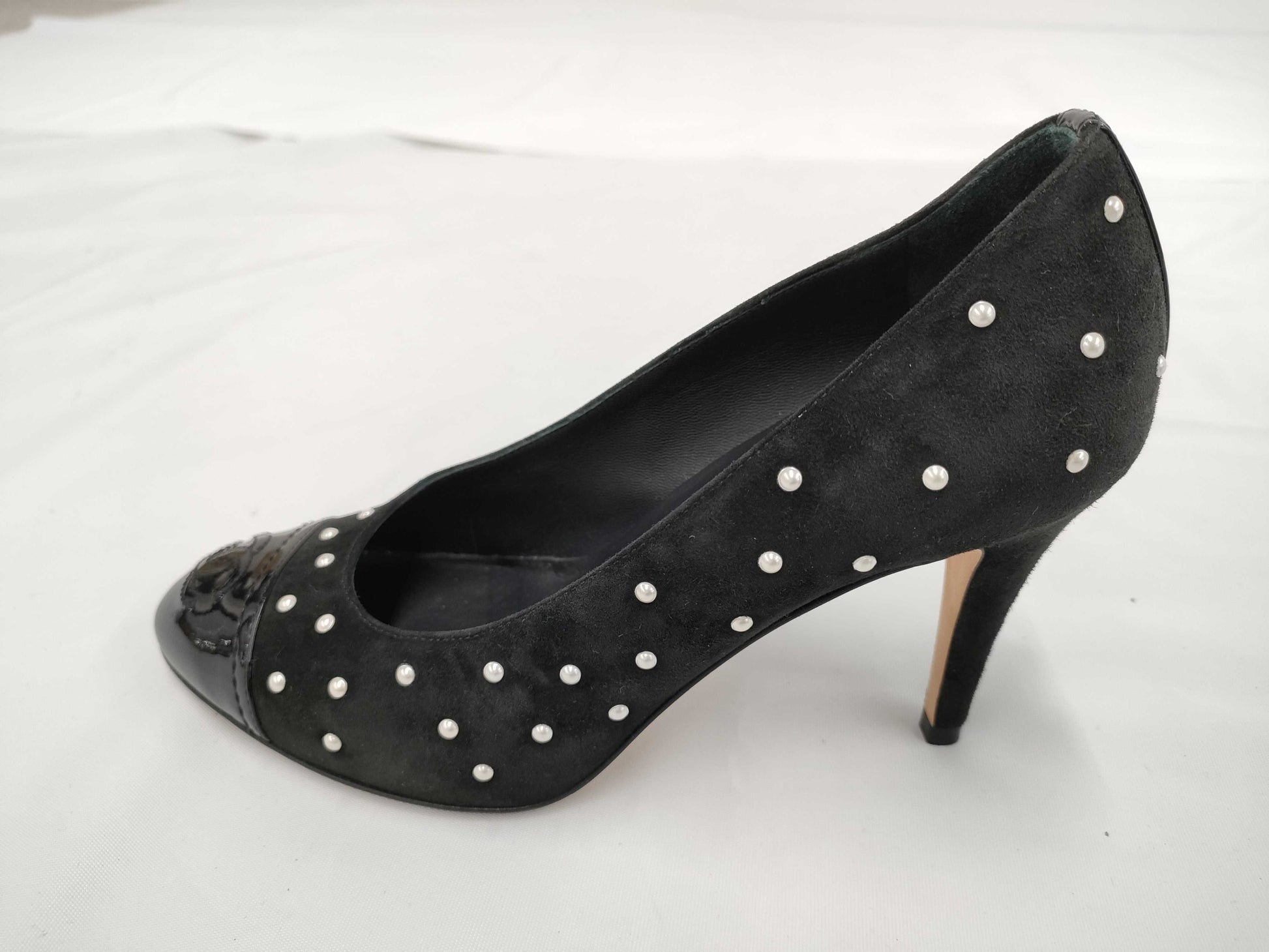 CHANEL Suede Pumps Size 36