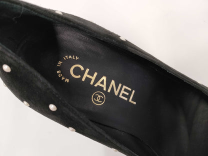 CHANEL Suede Pumps Size 36