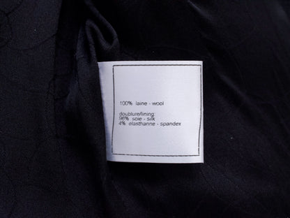 CHANEL 05C Trimmed Double Tweed Jacket, Size 36, Black, Anne Hathaway Jacket