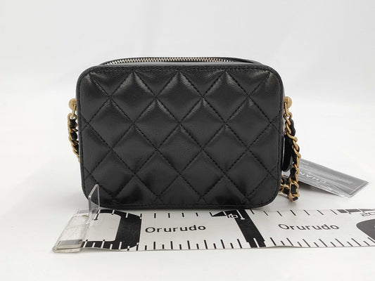 CHANEL Matelasse Ball Chain Shoulder Bag Lamb Shoulder Bag