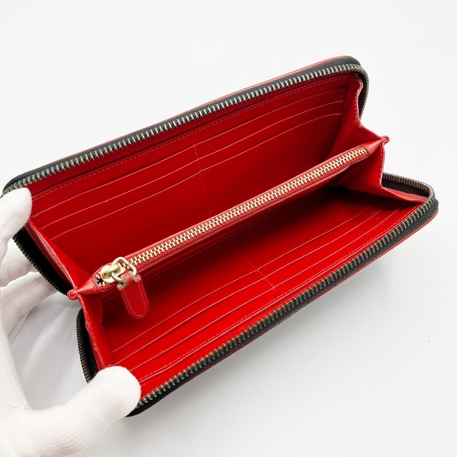 Christian Louboutin Panettone Leather Studded Long Wallet