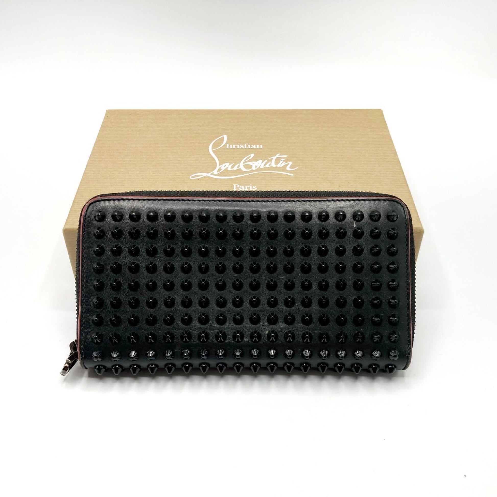 Christian Louboutin Panettone Leather Studded Long Wallet
