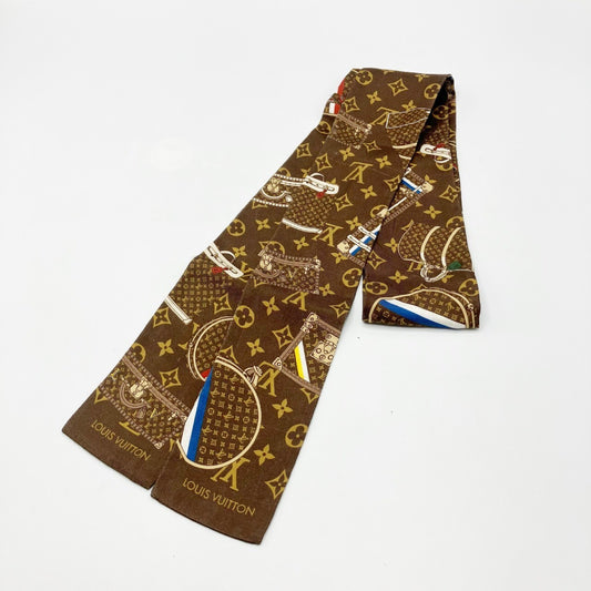 LOUIS VUITTON Bandeau Monogram Trunk Scarf