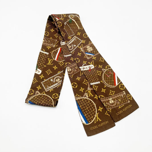 LOUIS VUITTON Bandeau Monogram Trunk Scarf