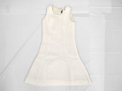 CHANEL CHANEL Waffle Dress P43547V31615 #36 White Dress