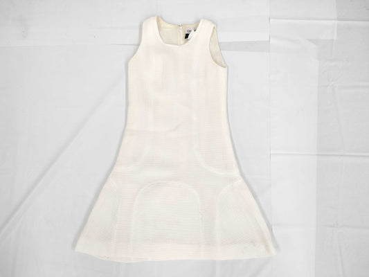CHANEL CHANEL Waffle Dress P43547V31615 #36 White Dress