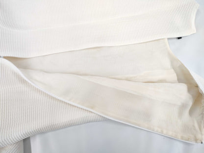 CHANEL CHANEL Waffle Dress P43547V31615 #36 White Dress