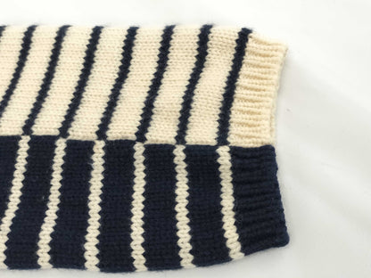 CHANEL CHANEL Knit Cardigan Border P21039V01301 03P #38 Cashmere Jacket