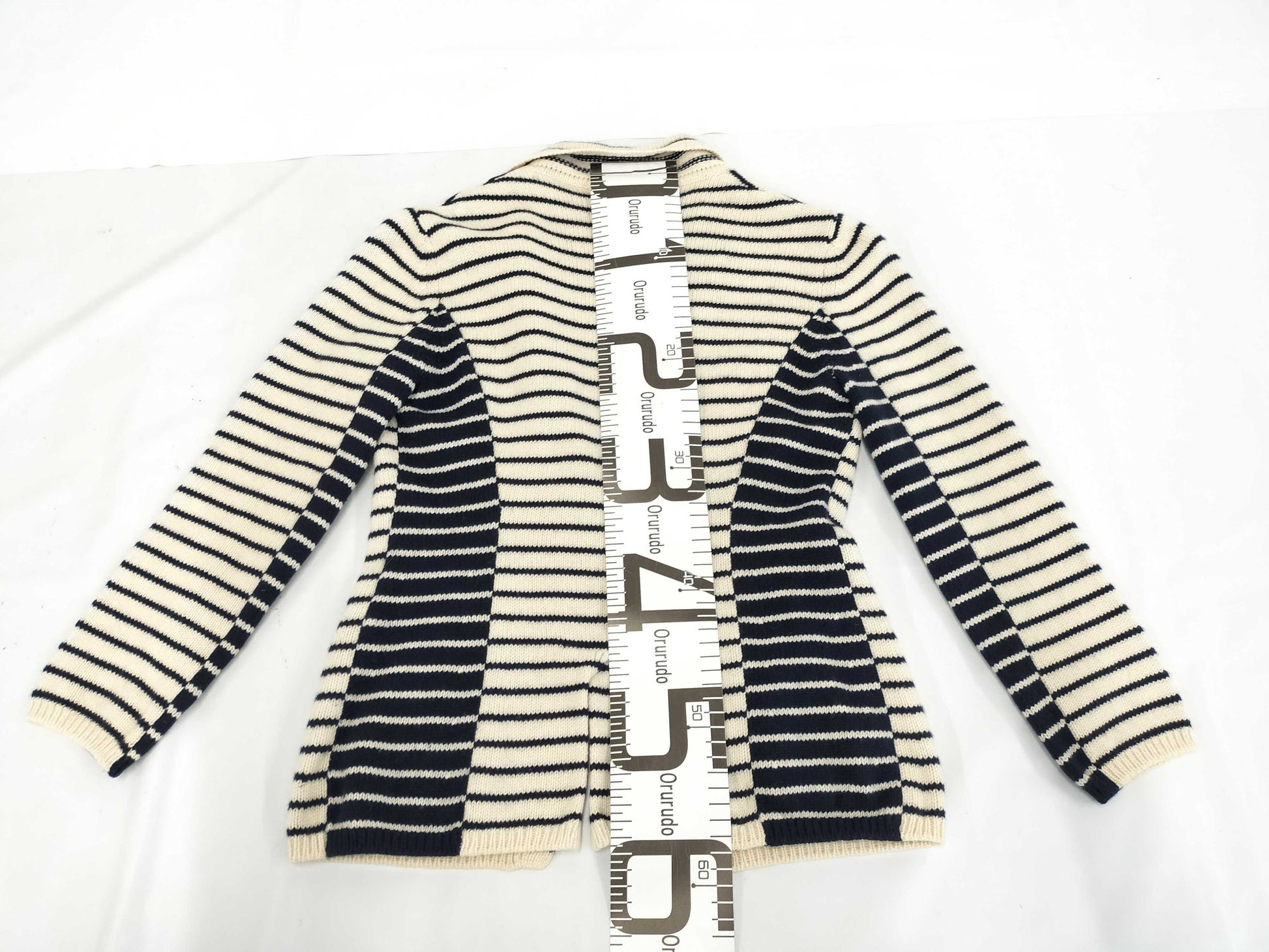 CHANEL CHANEL Knit Cardigan Border P21039V01301 03P #38 Cashmere Jacket