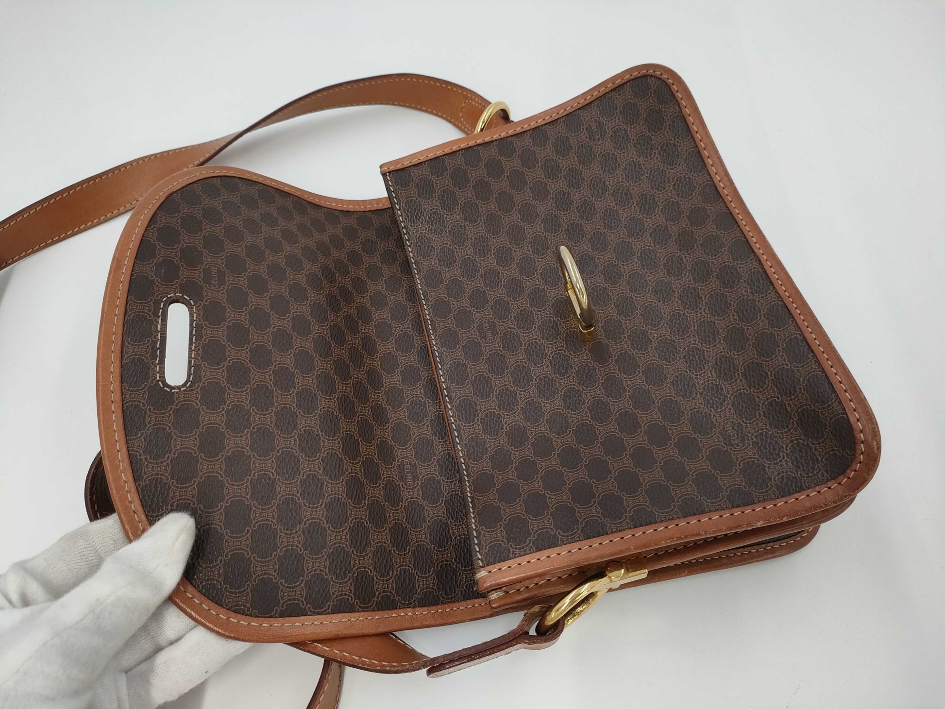 CELINE Macadam Shoulder Bag