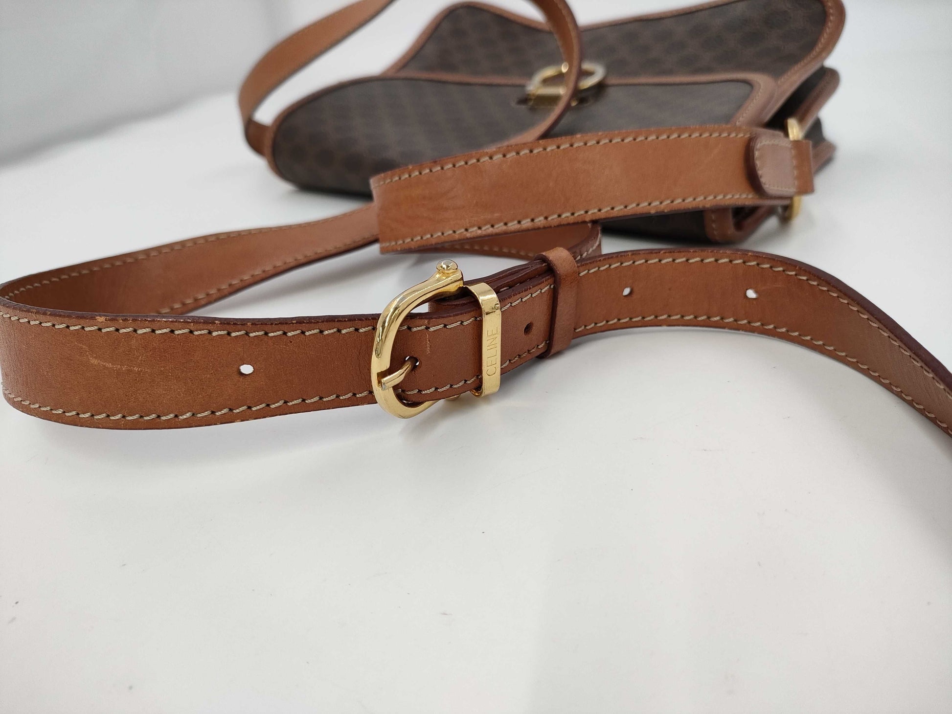 CELINE Macadam Shoulder Bag
